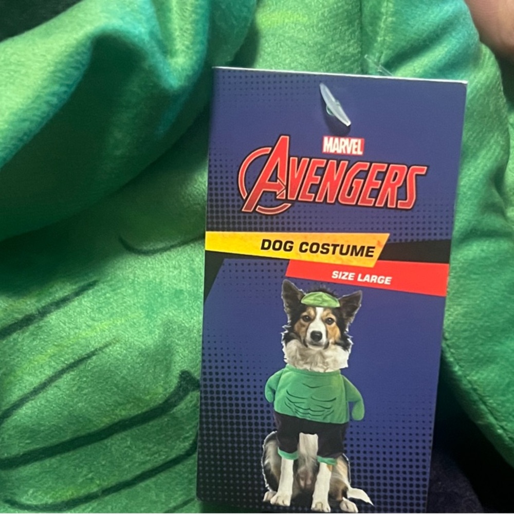 Marvel Avengers Green Hulk-Inspired Dog Costume